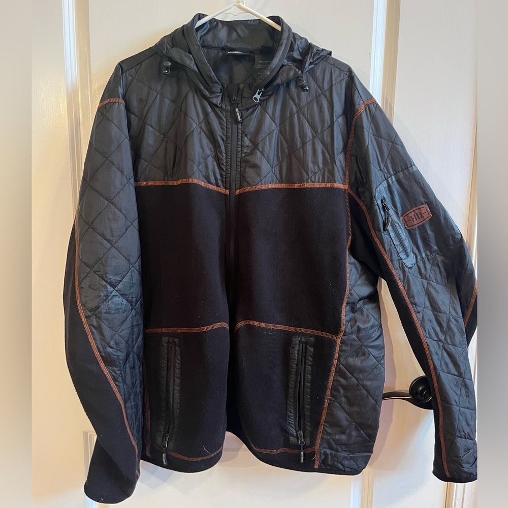 Harley-Davidson Black and Brown Quilted Jacket